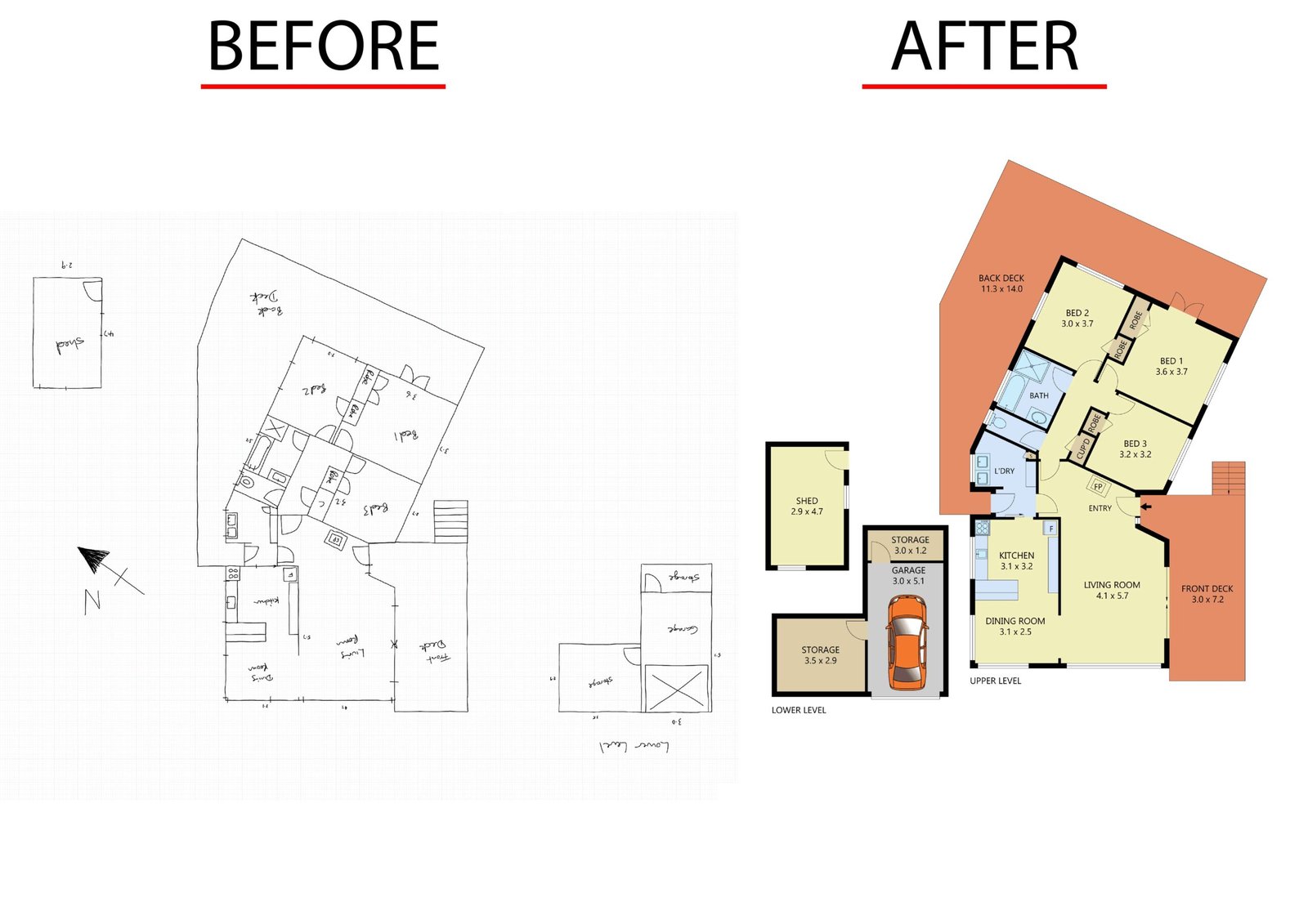 Hand Sketch to 2D Floor Plan