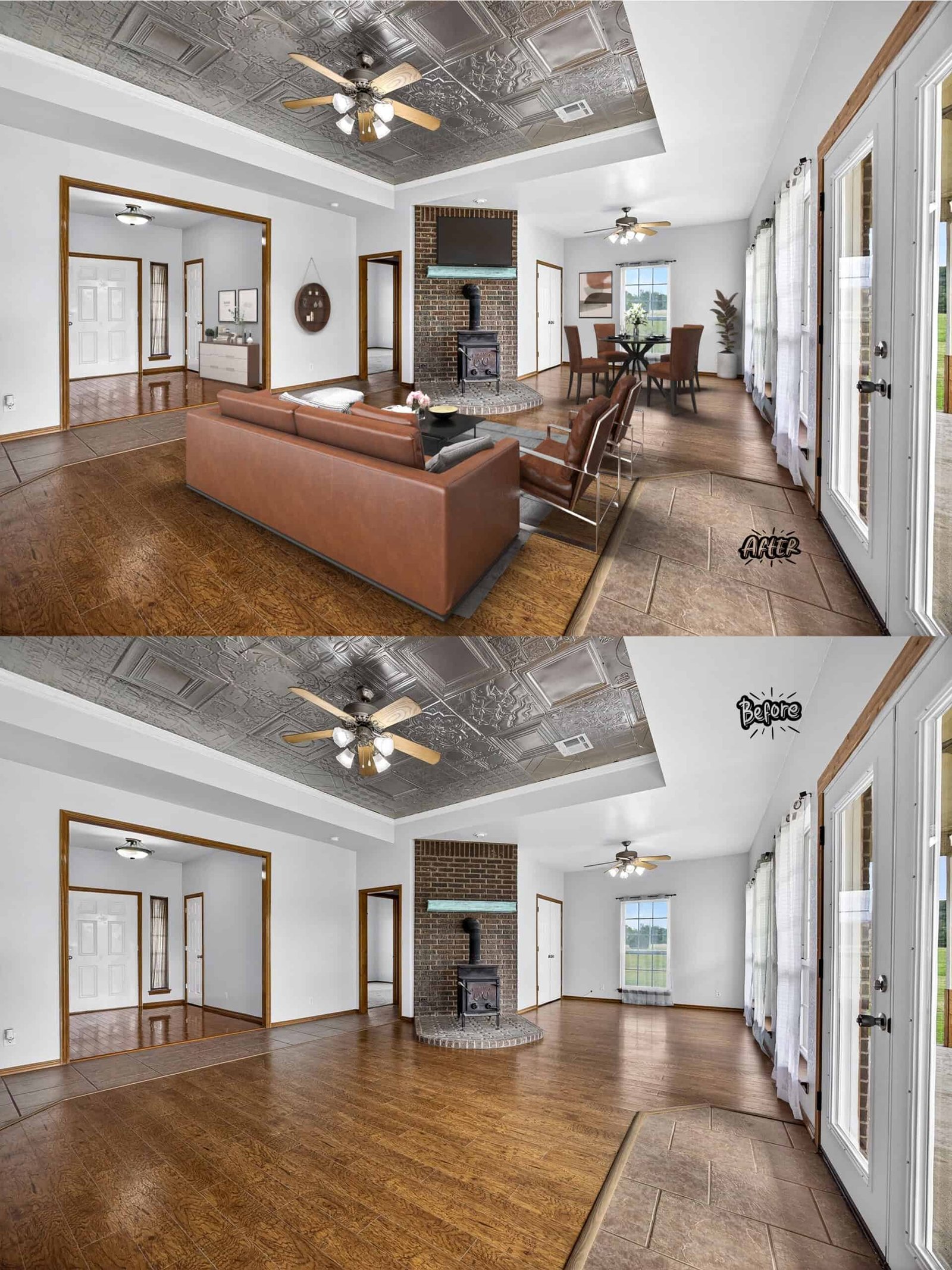 Virtual Staging — Living & Dining