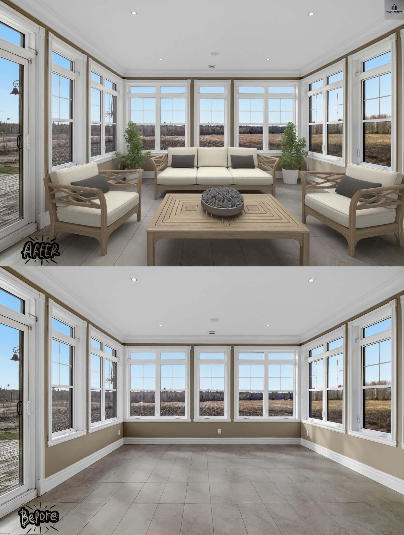 Virtual Staging — Sunroom